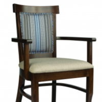 Highback Wood Arm Chair