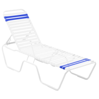 Vinyl Strap Chaise