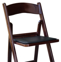 Mahogany Resin Folding Chair