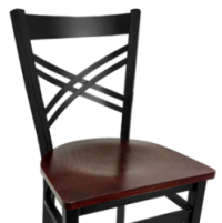Metal Crossback Chair