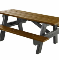 Faux Teak Picnic Table