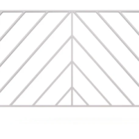 Chevron Elite Fence White