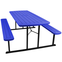 Blue Folding Picnic Table