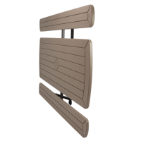 Folding Picnic Table Folded Side View