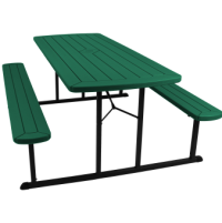 Green Folding Picnic Table