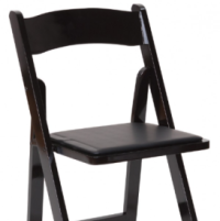 Black Wood Folding Chair