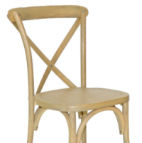 Natural Wood Crossback Chair