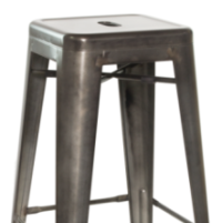 Tolix Style Backless Barstool