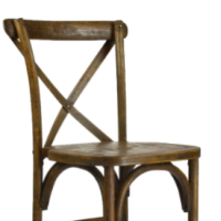 Weathered Crossback Barstool