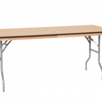 Wood Top Banquet Table Vinyl Edge