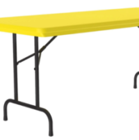 Premium Lightweight Plastic Table Yellow