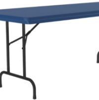 Premium Lightweight Plastic Table Blue