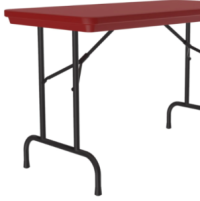 Premium Lightweight Plastic Table Red